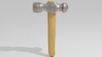 Hammer with wooden handle