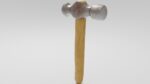 Hammer with wooden handle