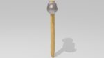 Hammer with wooden handle