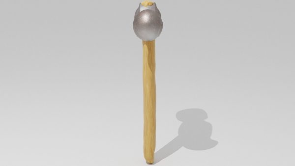 Hammer with wooden handle