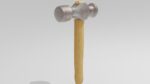 Hammer with wooden handle
