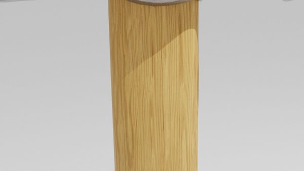 Hammer with wooden handle