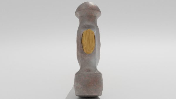 Hammer with wooden handle