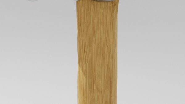 Hammer with wooden handle