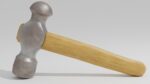 Hammer with wooden handle