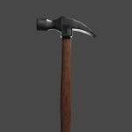 Hammer 3D Model Low-Poly