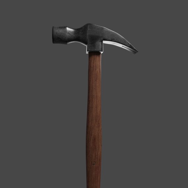 Hammer 3D Model Low-Poly