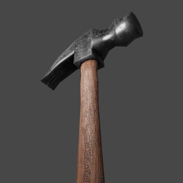 Hammer 3D Model Low-Poly