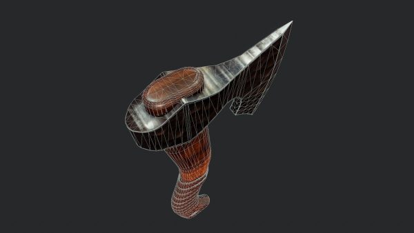 Hammered Metal Axe - Tutorial Included