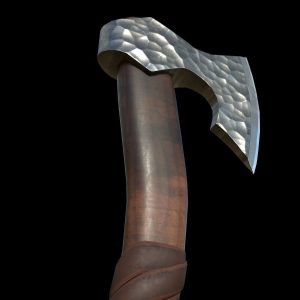 Hammered Metal Axe - Tutorial Included