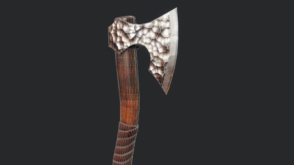 Hammered Metal Axe - Tutorial Included