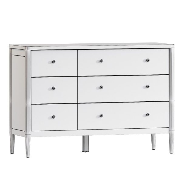 Hampshire Cozy Grey Wood 6 Drawer Kids Dresser