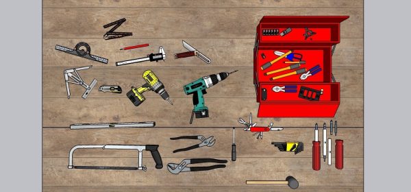 Hand tools complete 3d model