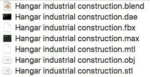 Hangar industrial construction