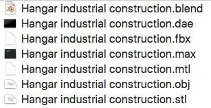 Hangar industrial construction