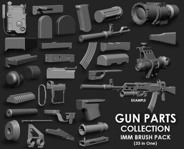 Hardsurface Environment Megapack Imm Brushes 409 All in One