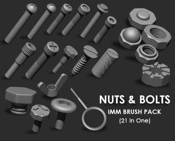 Hardsurface Environment Megapack Imm Brushes 409 All in One