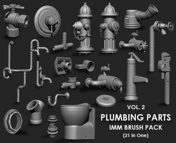 Hardsurface Environment Megapack Imm Brushes 409 All in One