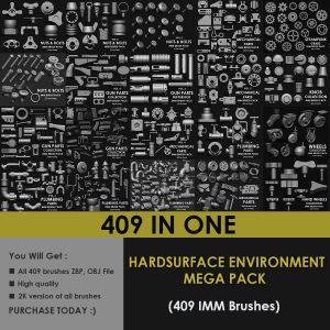 Hardsurface Environment Megapack Imm Brushes 409 All in One
