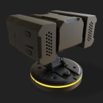 Hardsurface Sci fi Turret Design