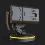 Hardsurface Sci fi Turret Design