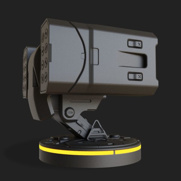 Hardsurface Sci fi Turret Design