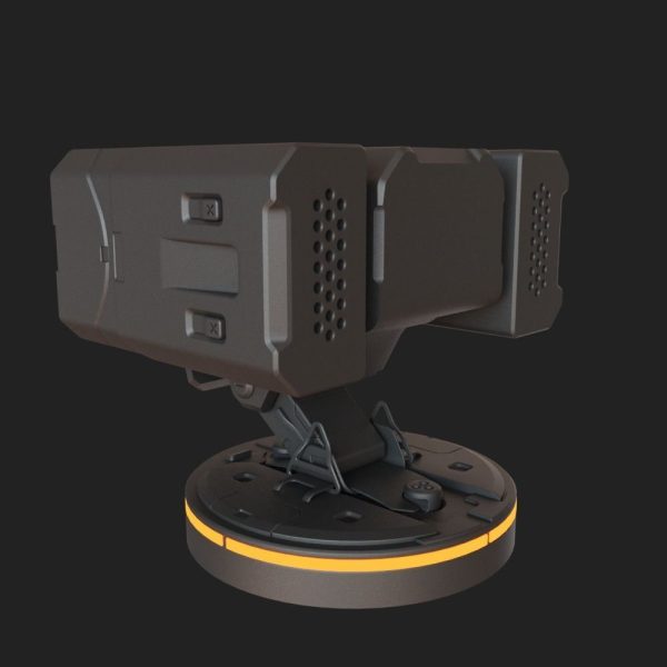 Hardsurface Sci fi Turret Design