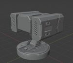 Hardsurface Sci fi Turret Design