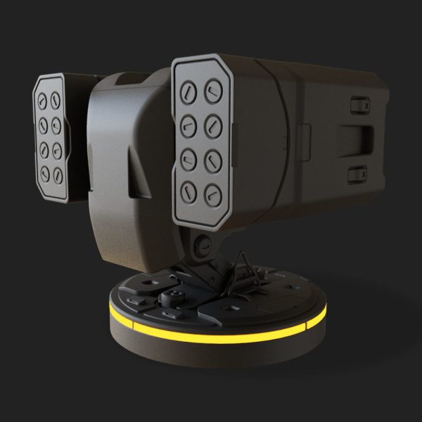 Hardsurface Sci fi Turret Design