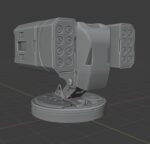 Hardsurface Sci fi Turret Design