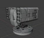 Hardsurface Sci fi Turret Design