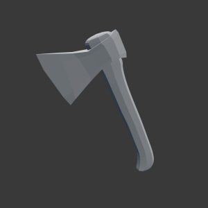 hatchet-3d-model-low-poly-obj-fbx-blend-dae