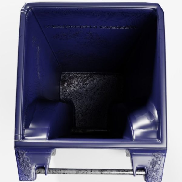 HD game-ready outdoor trash bin