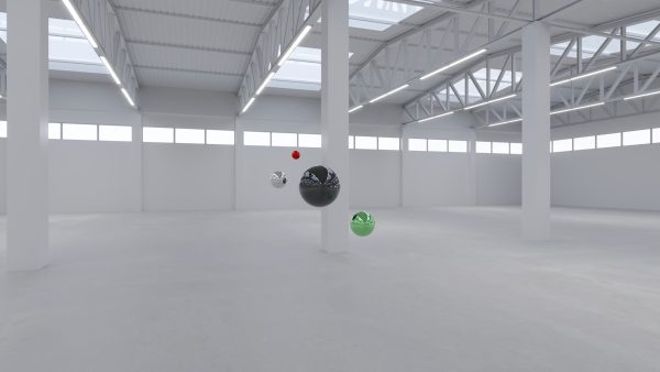 HDRI - Industrial Warehouse Interior 2 - 16384x8192