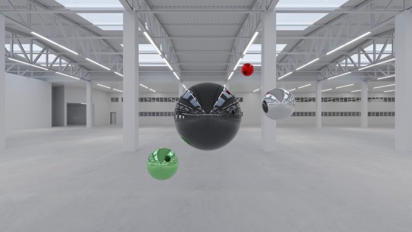 HDRI - Industrial Warehouse Interior 2 - 16384x8192