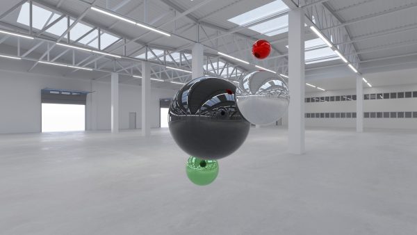 HDRI - Industrial Warehouse Interior 2 - 16384x8192