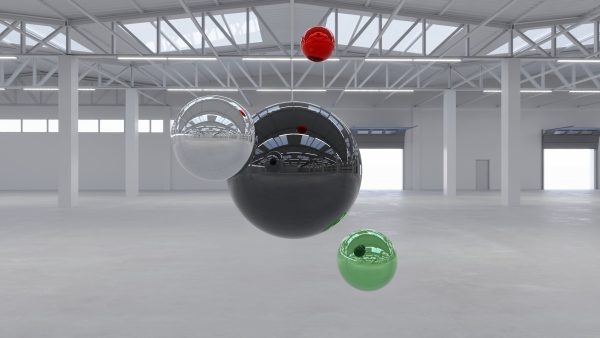 HDRI - Industrial Warehouse Interior 2 - 16384x8192