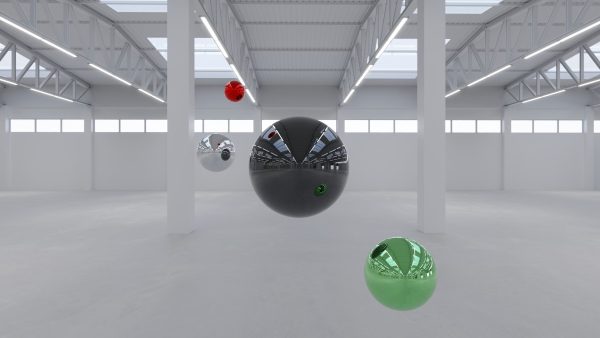 HDRI - Industrial Warehouse Interior 2 - 16384x8192