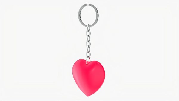 Heart shaped keychain 01