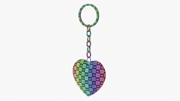 Heart shaped keychain 01