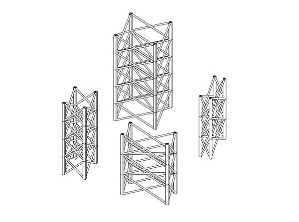 Heavy Duty Steel Industrial Columns