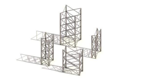 Heavy Duty Steel Industrial Columns