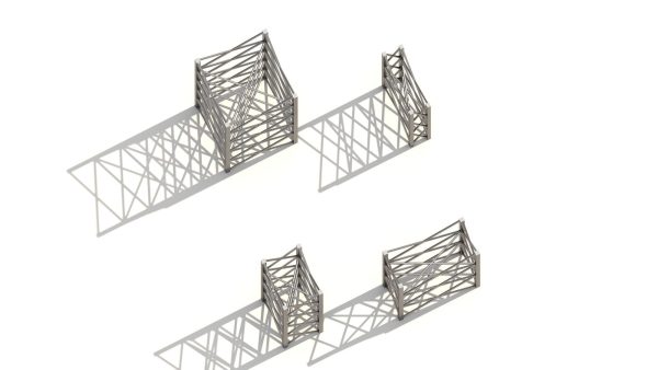Heavy Duty Steel Industrial Columns