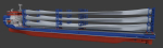 Heavy Load Carrier Ship 3D model