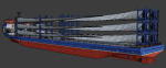 Heavy Load Carrier Ship 3D model