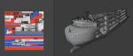Heavy Load Carrier Ship 3D model