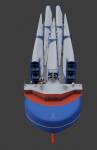 Heavy Load Carrier Ship 3D model