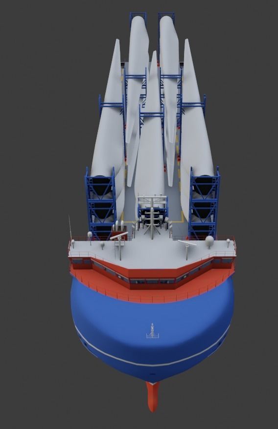 Heavy Load Carrier Ship 3D model