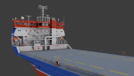 Heavy Load Carrier Ship 3D model