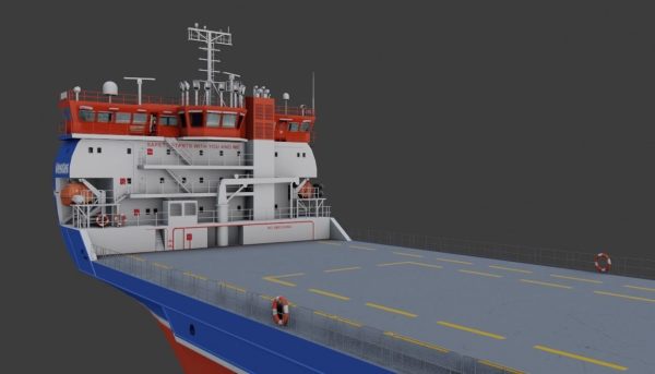 Heavy Load Carrier Ship 3D model
